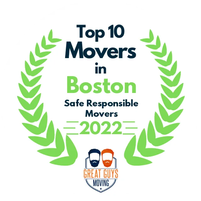 Top 10 Movers in Boston, MA 2022 award