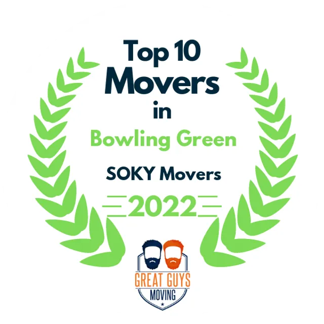 Top 10 Movers in Bowling Green, KY 2022 award