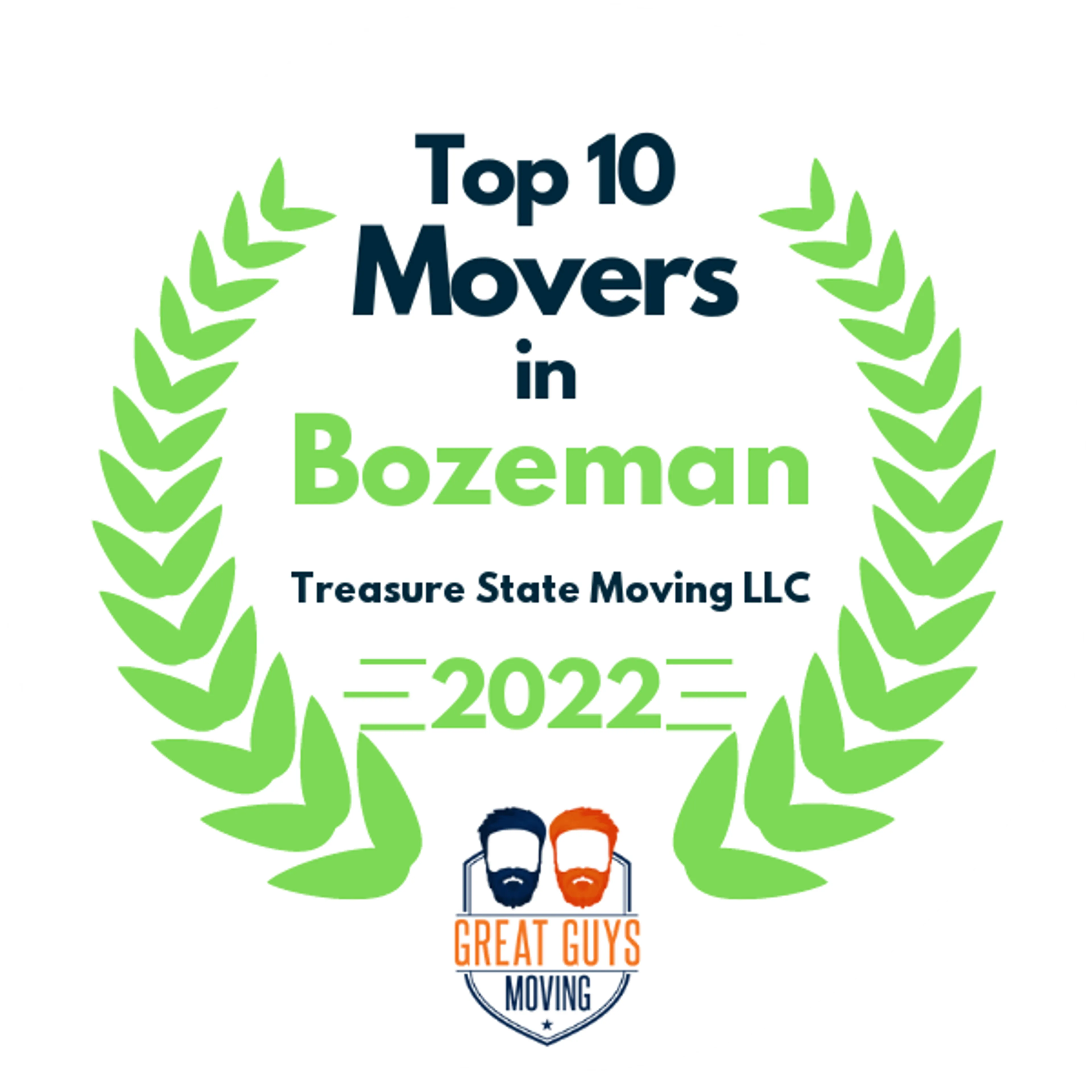 Top 10 Movers in Bozeman, MT 2022 award