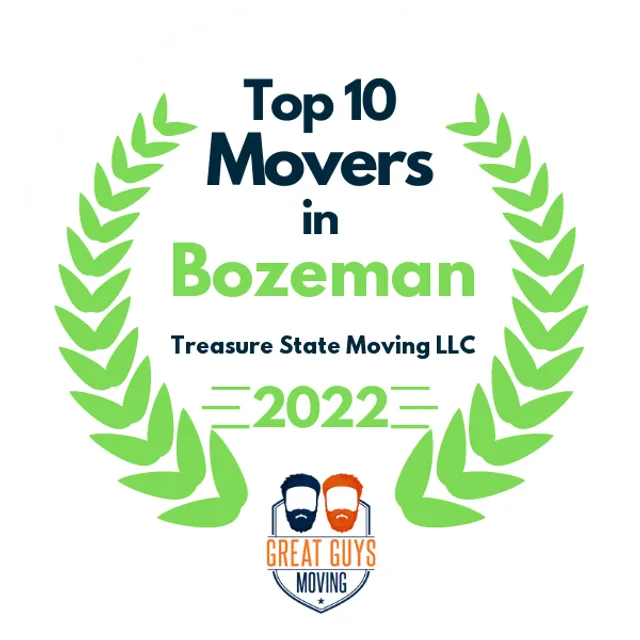 Top 10 Movers in Bozeman, MT 2022 award