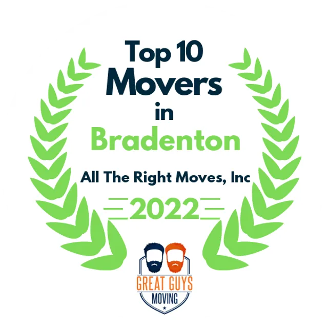 Top 10 Movers in St. Petersburg, FL 2022 award