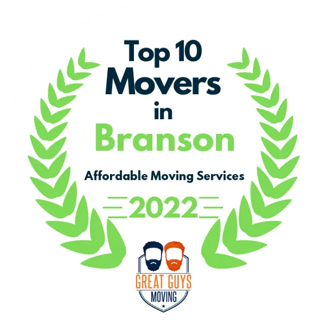 Top 10 Movers in Ozark, MO 2022 award