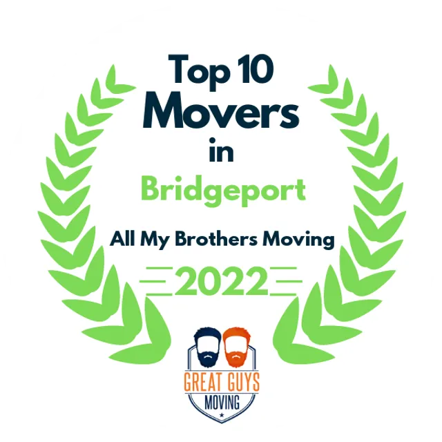 Top 10 Movers in Bridgeport, CT 2022 award