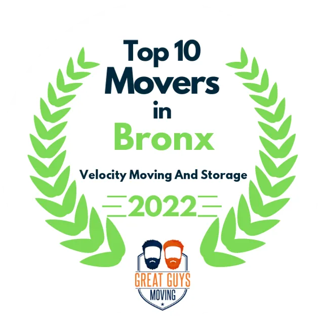 Top 10 Movers in New York City, NY 2022 award