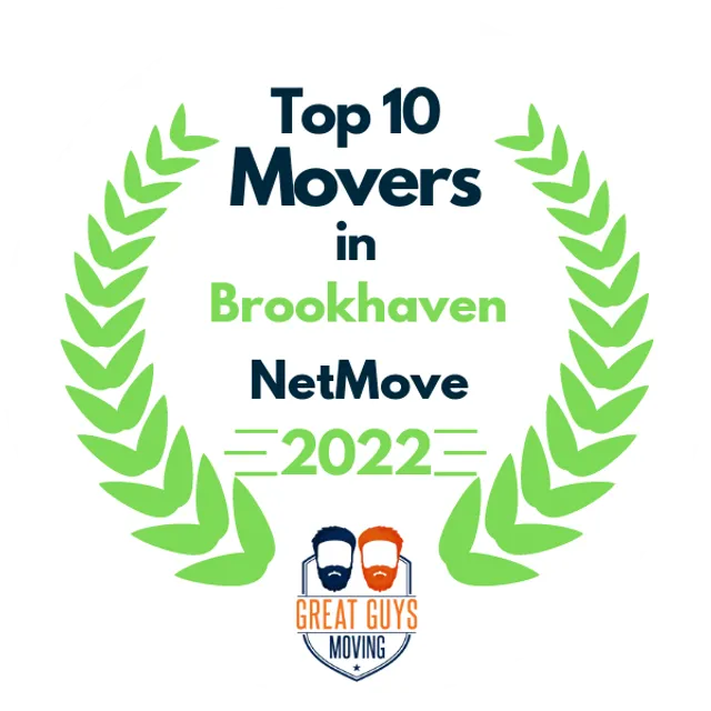 Top 10 Movers in Atlanta, GA 2022 award