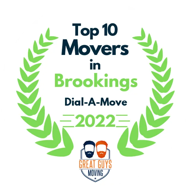 Top 10 Movers in Brookings, SD 2022 award