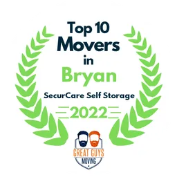 top 10 ranked movers in bryan 2022 securcare self storage image