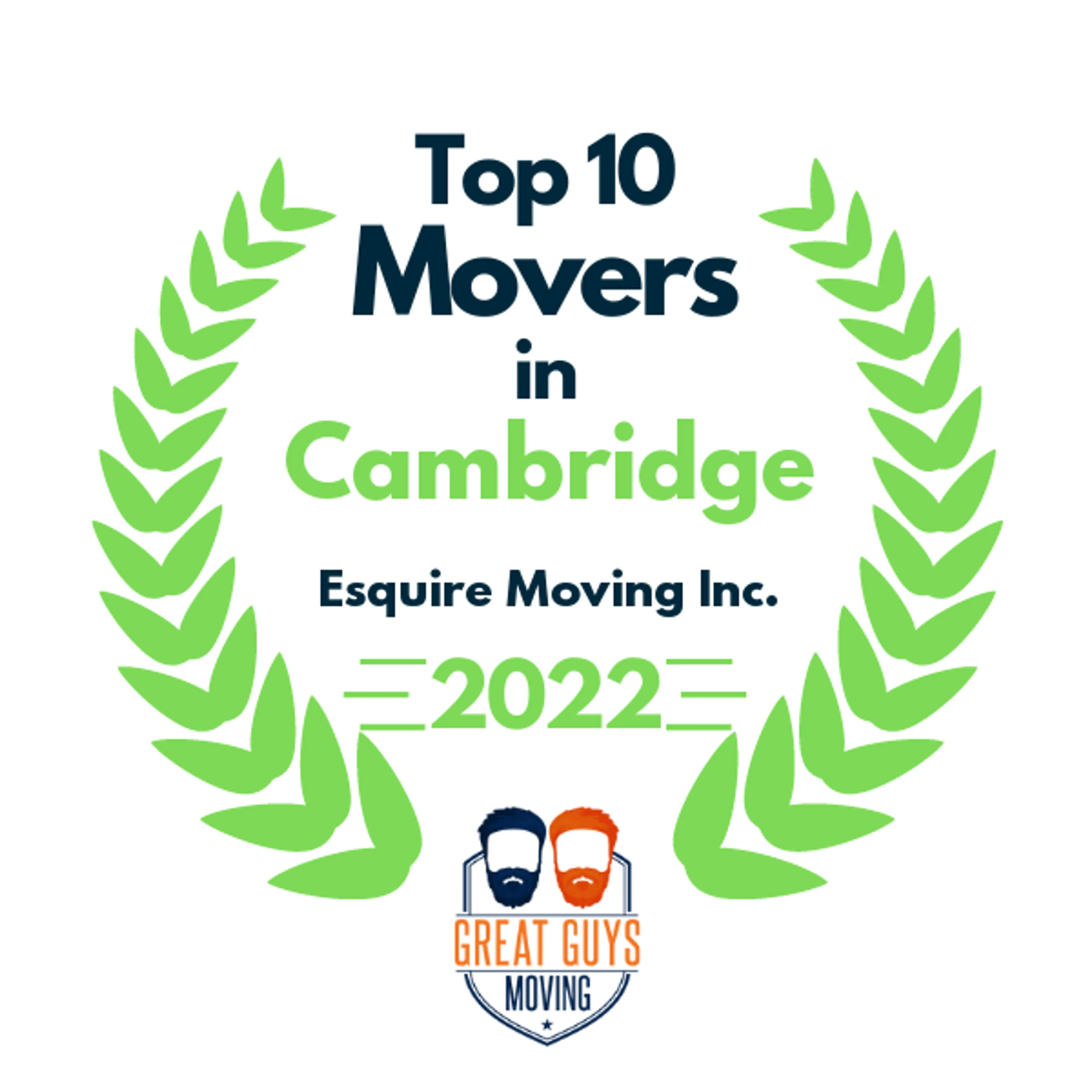 Top 10 Movers in Boston, MA 2022 award