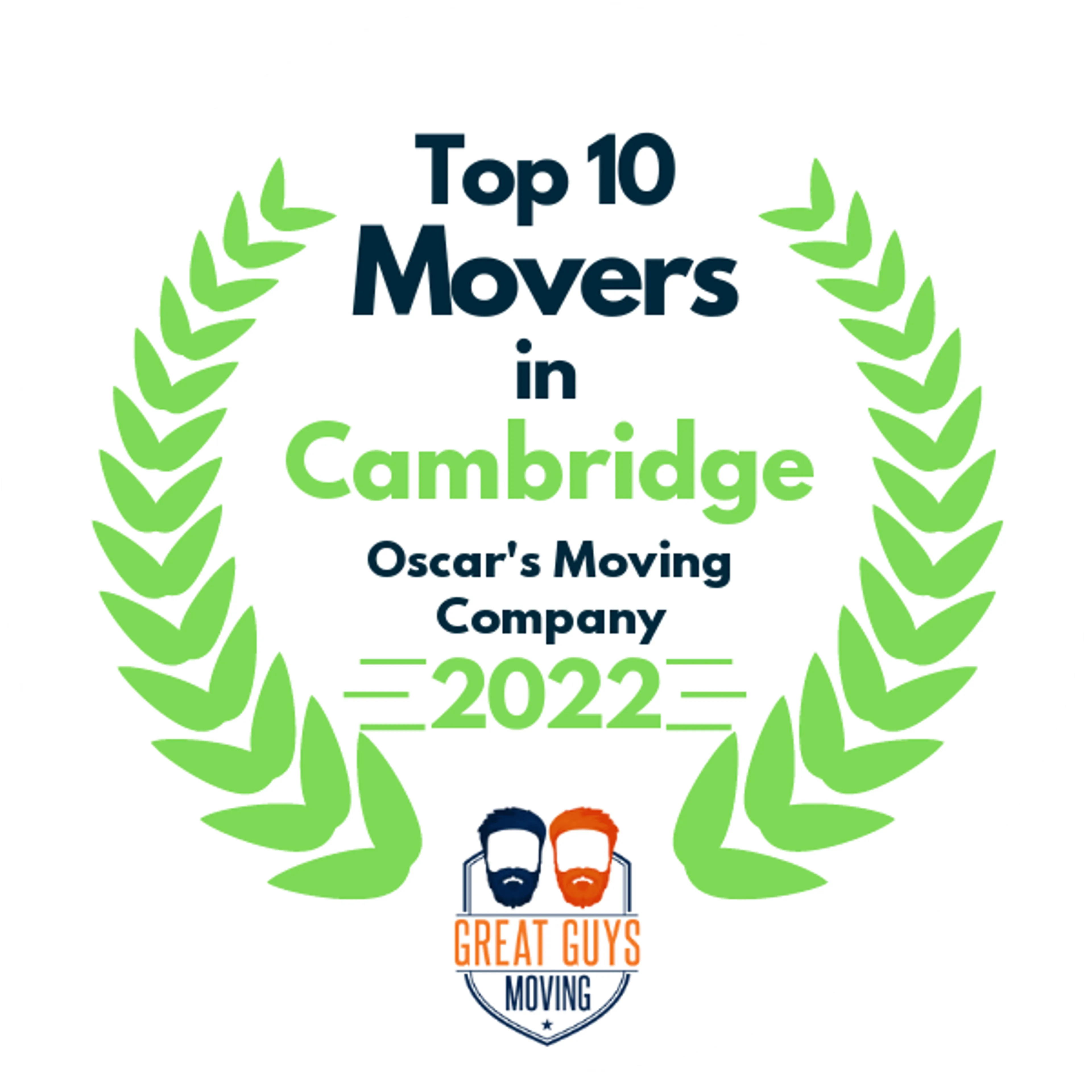 Top 10 Movers in Boston, MA 2022 award