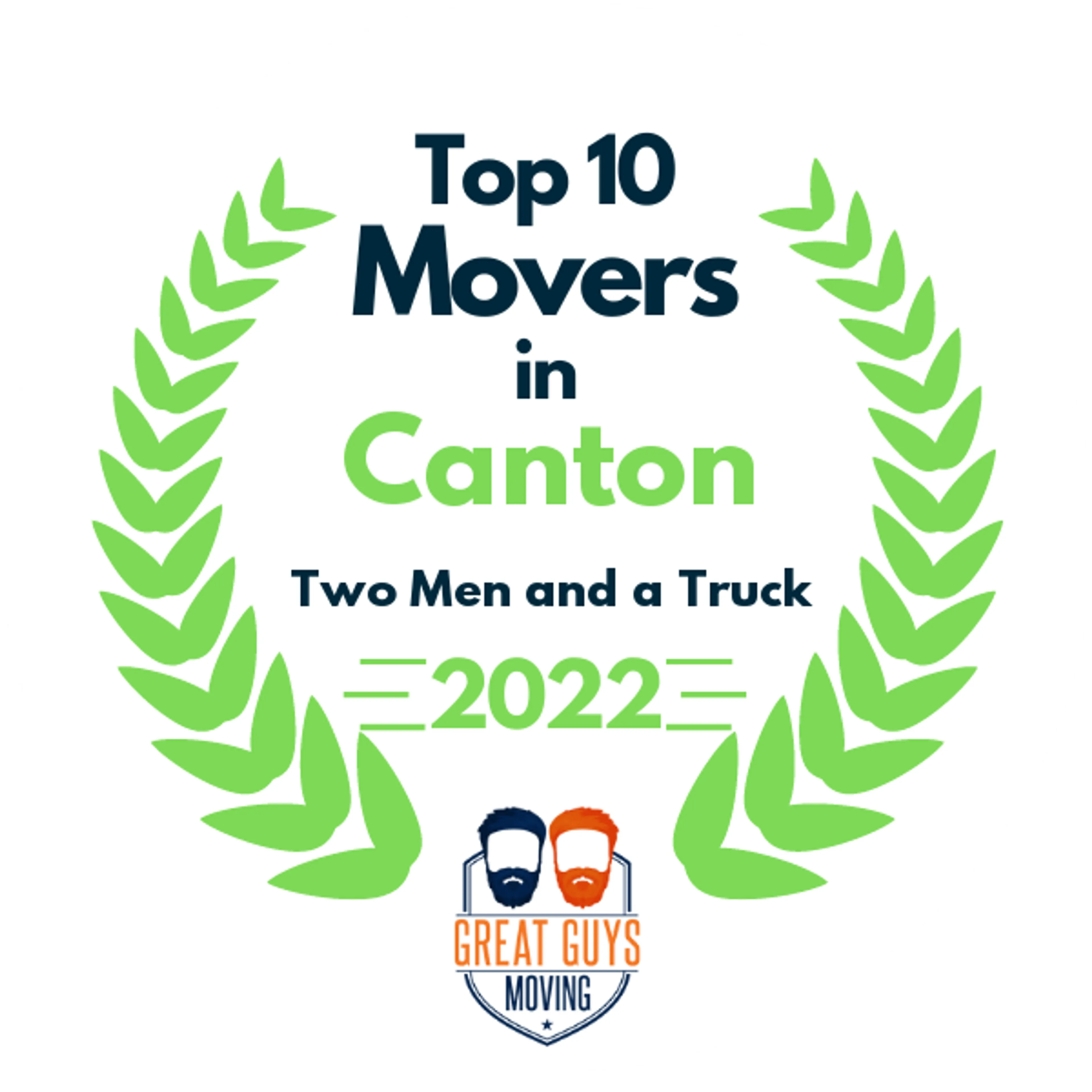 Top 10 Movers in Canton, OH 2022 award