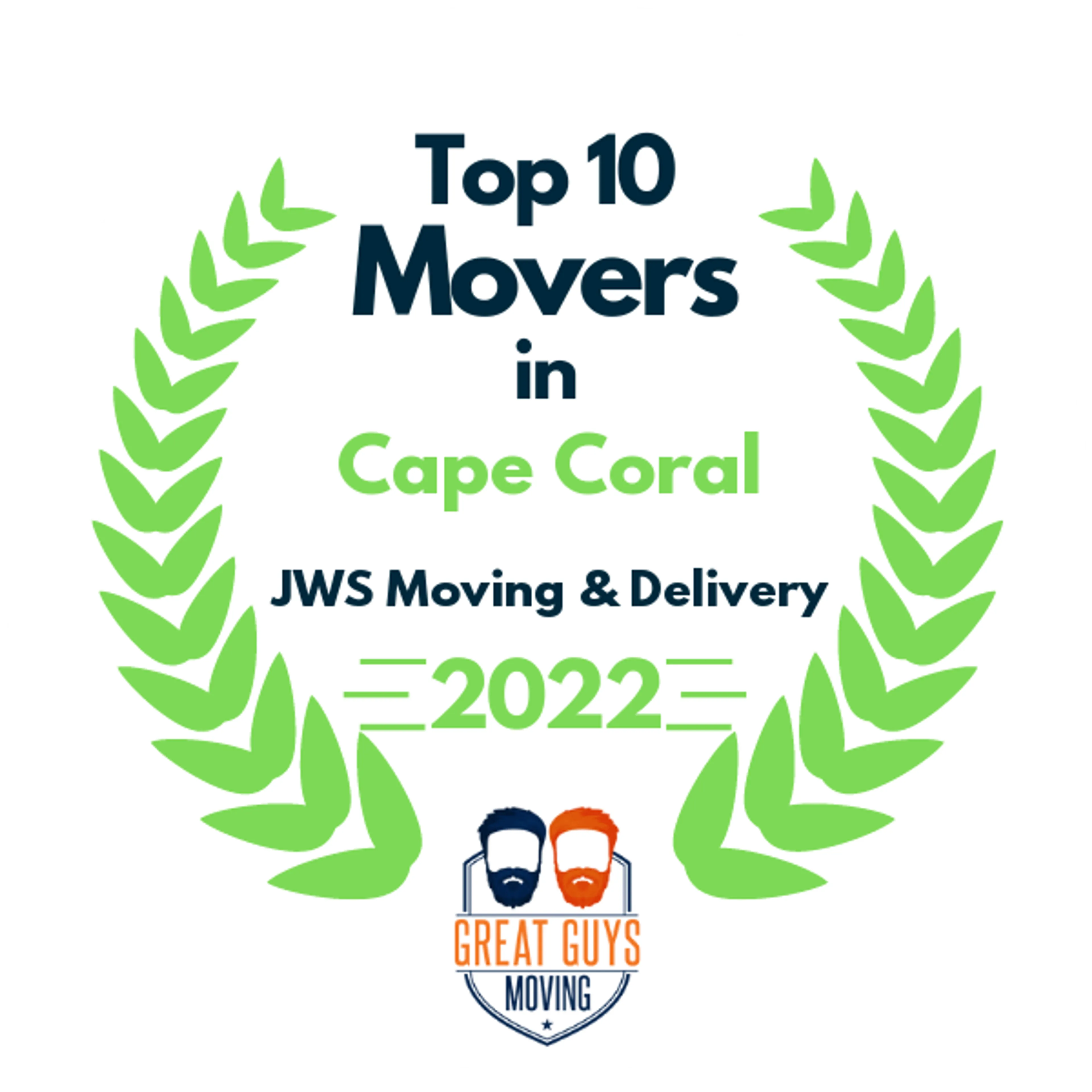 Top 10 Movers in Cape Coral, FL 2022 award