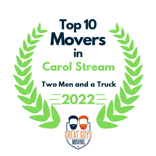 Top 10 Movers in Schaumburg, IL 2022 award