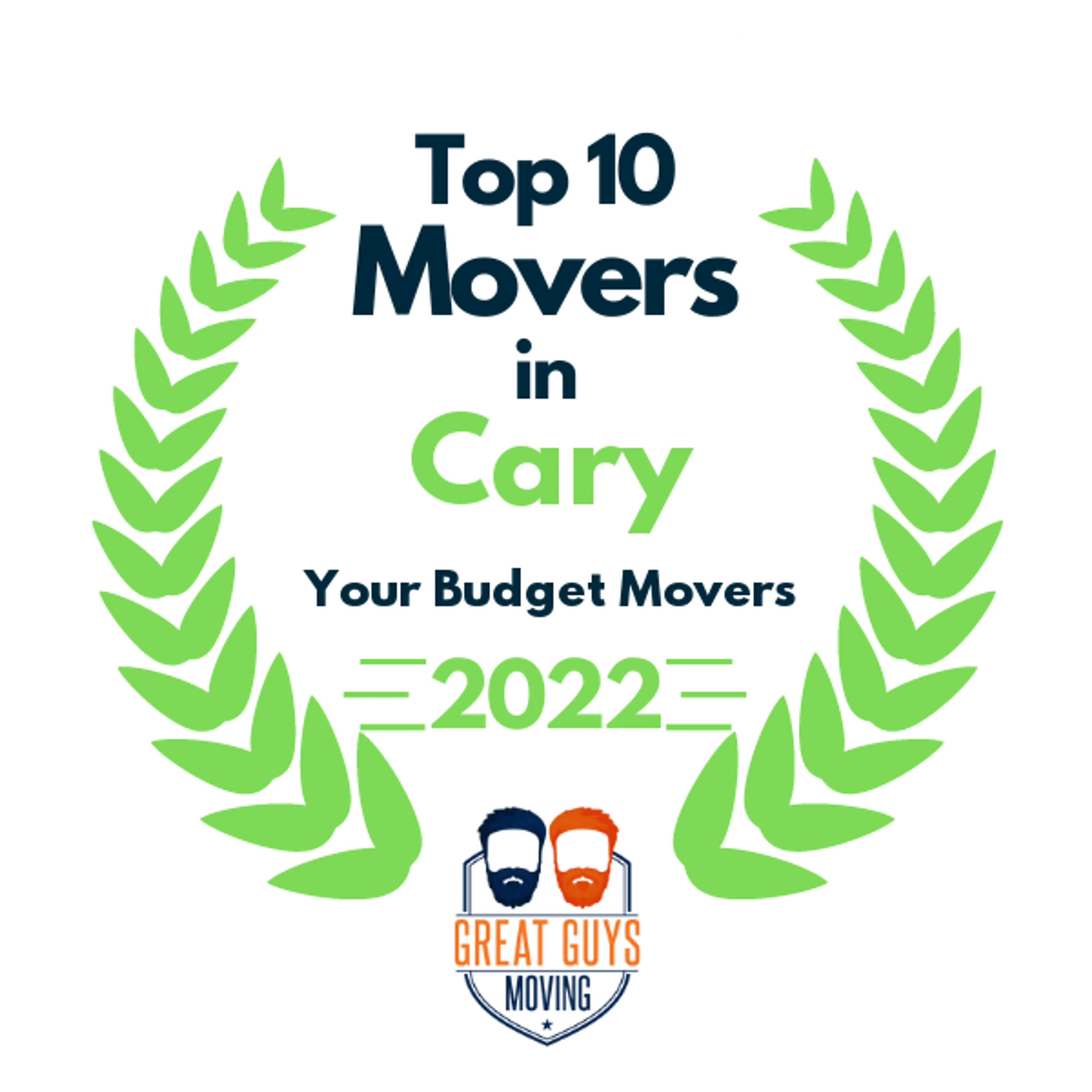 Top 10 Movers in Raleigh, NC 2022 award
