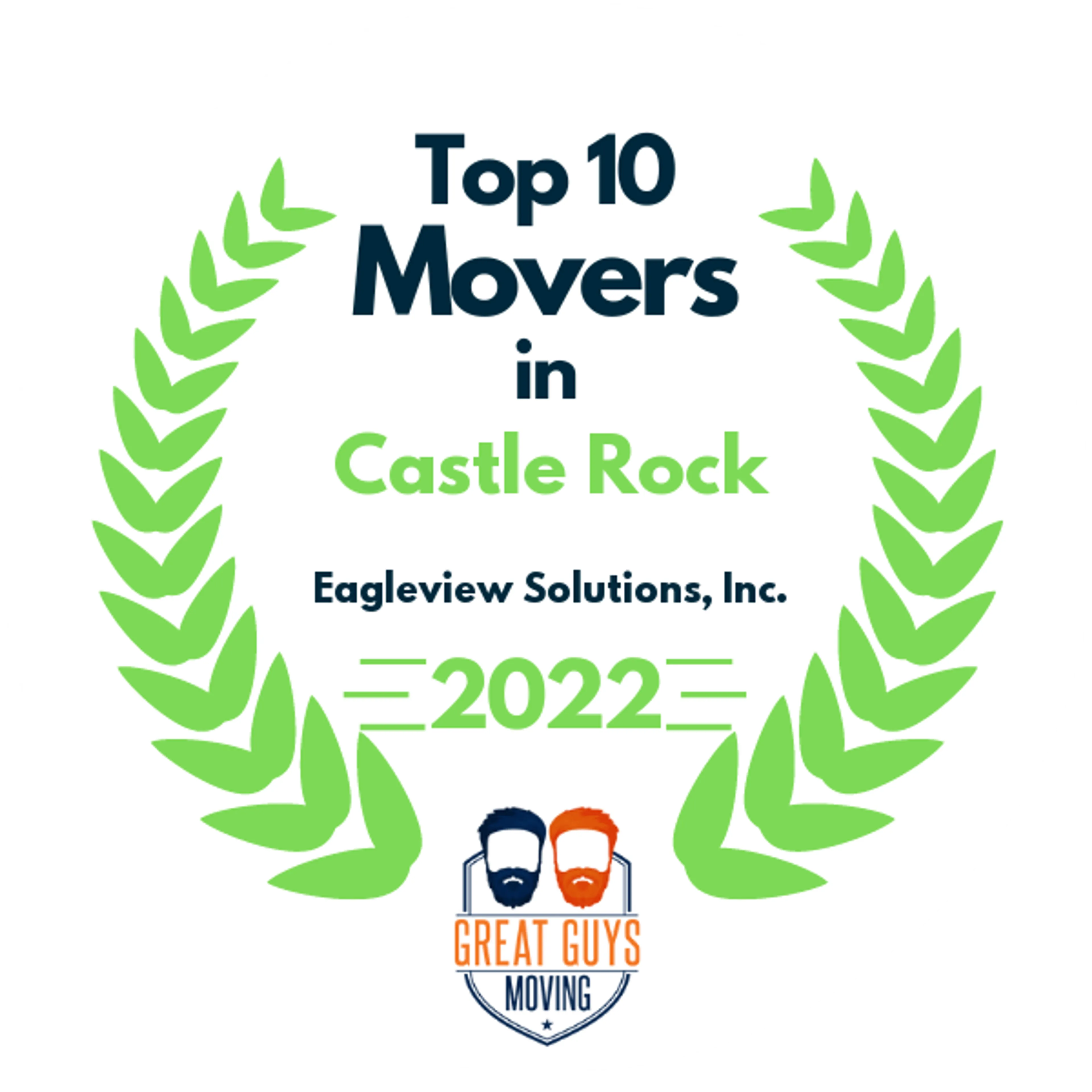 Top 10 Movers in Castle Rock, CO 2022 award