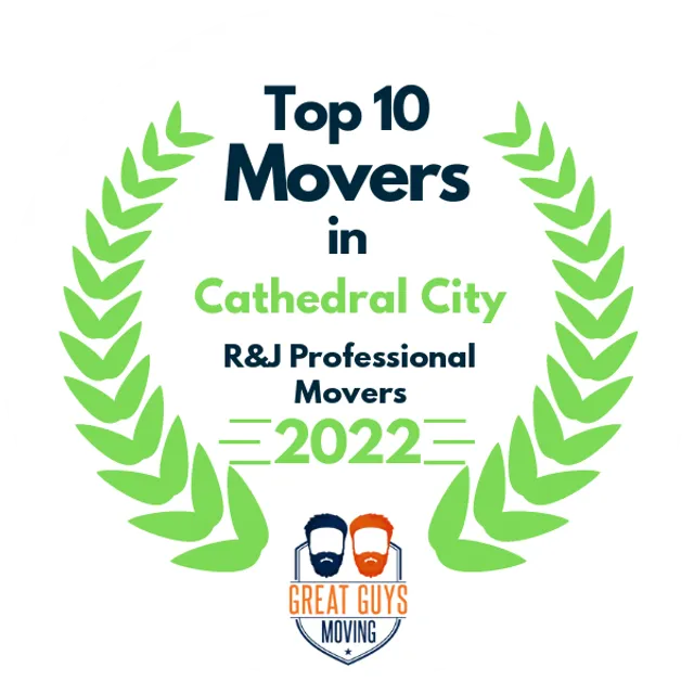 Top 10 Movers in Vista, CA 2022 award