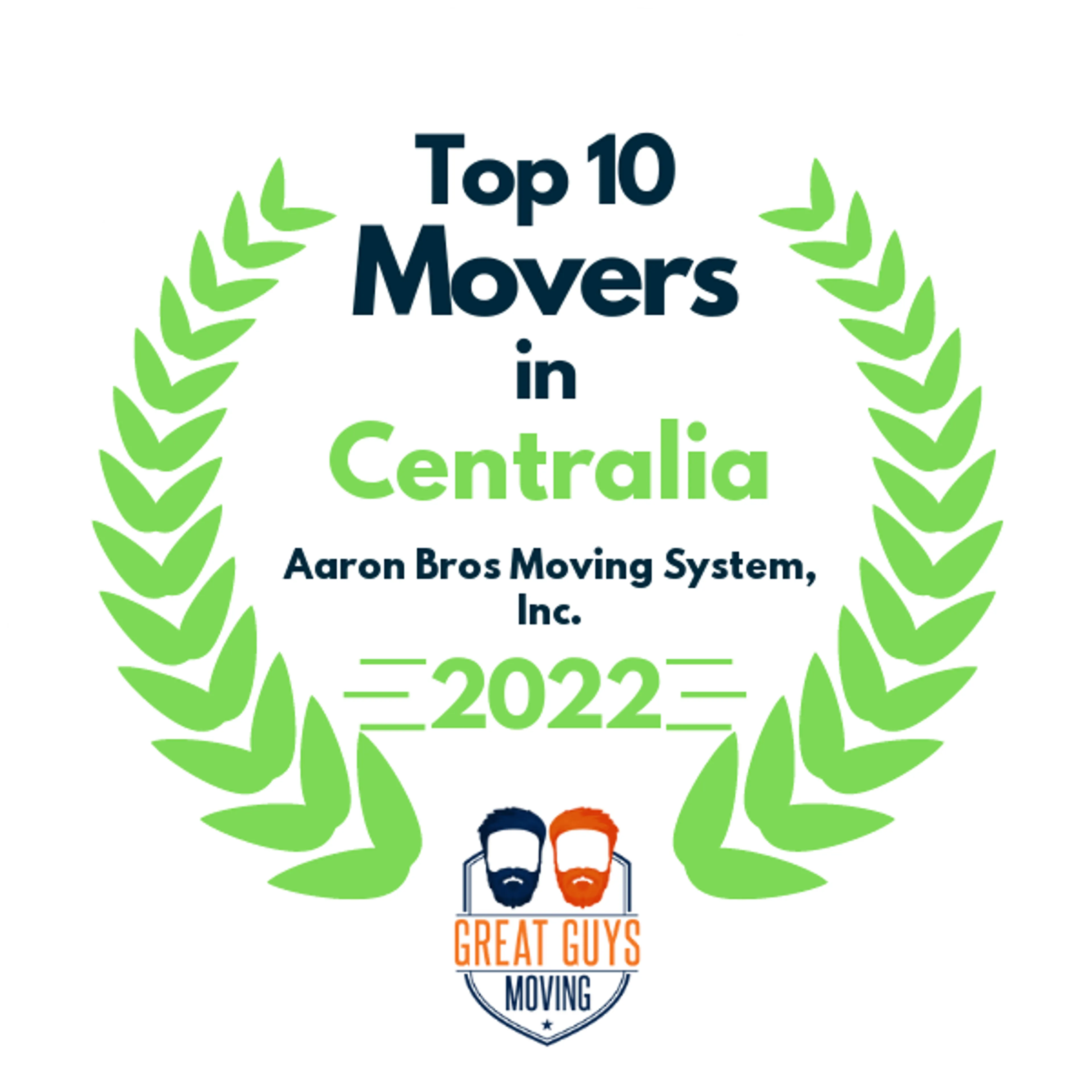 Top 10 Movers in Chicago, IL 2022 award