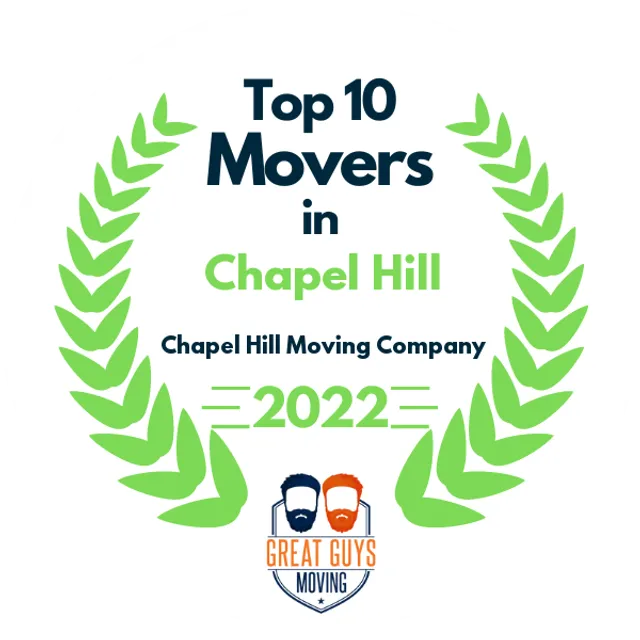 Top 10 Movers in Durham, NC 2022 award