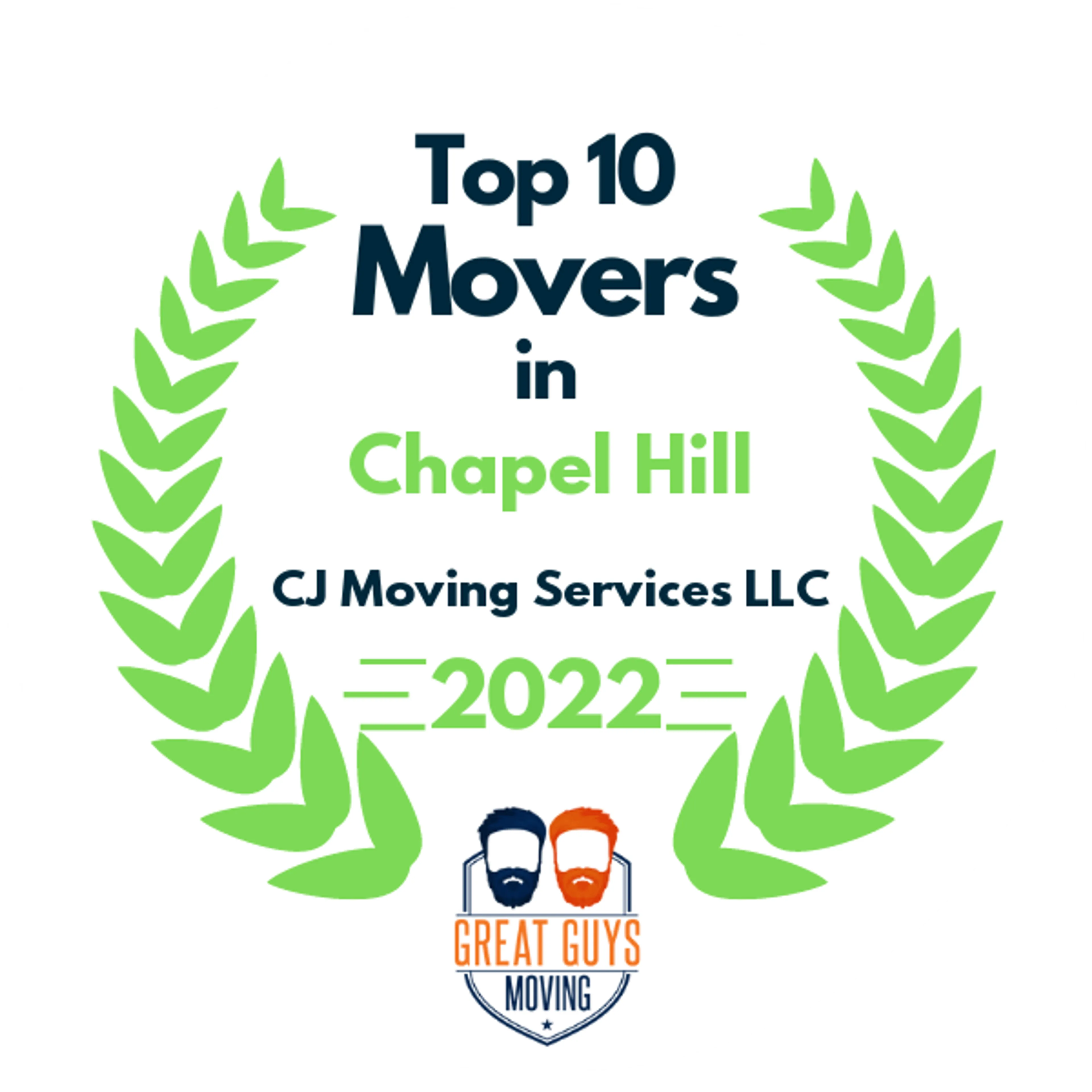 Top 10 Movers in Raleigh, NC 2022 award