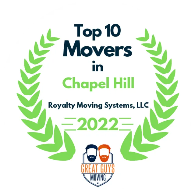 Top 10 Movers in Greensboro, NC 2022 award