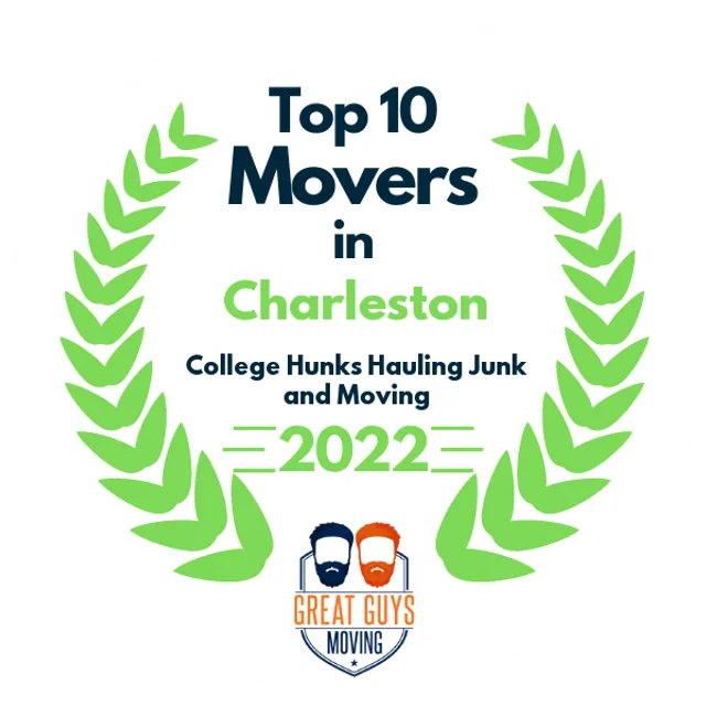 Top 10 Movers in Charleston, SC 2022 award