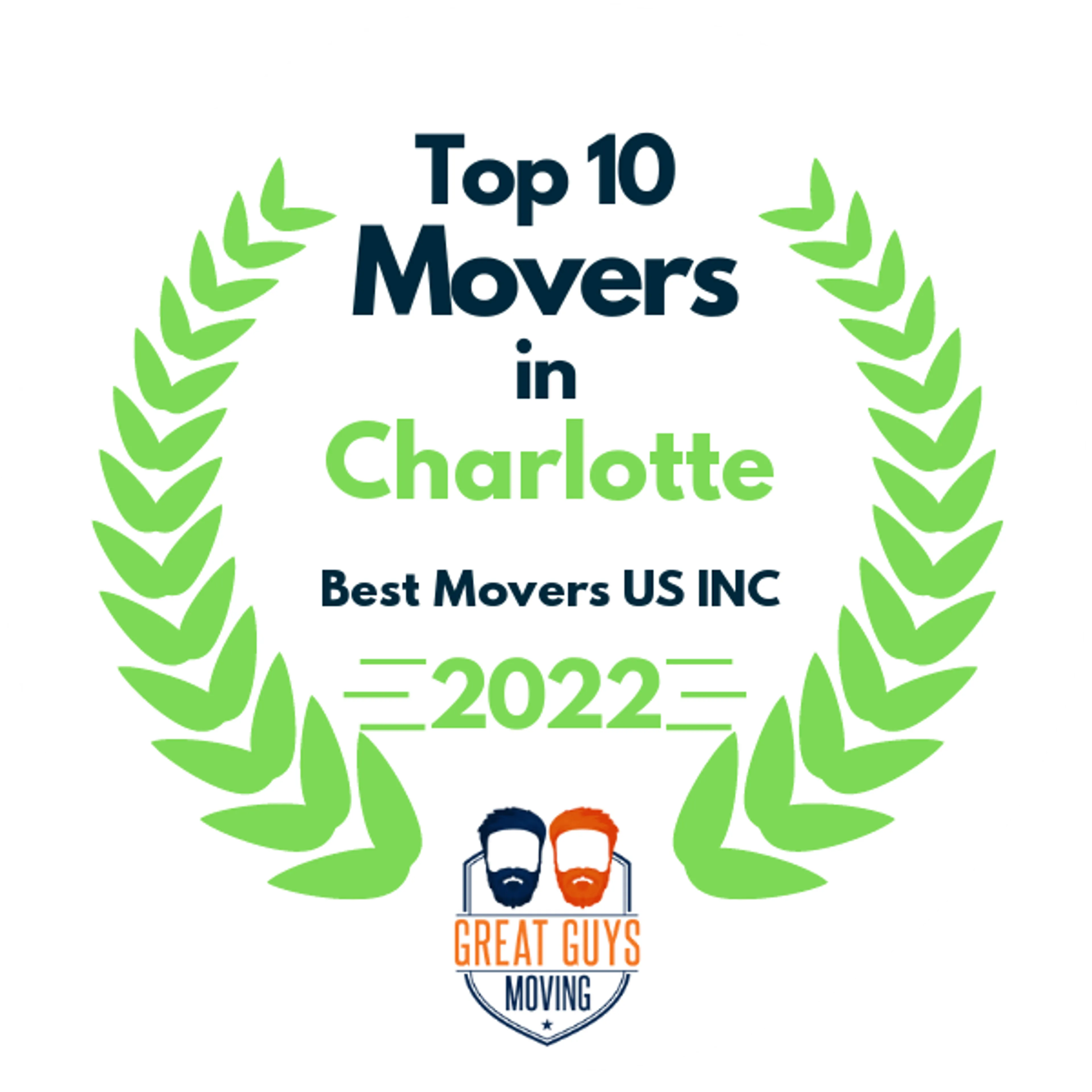 Top 10 Movers in Charlotte, NC 2022 award