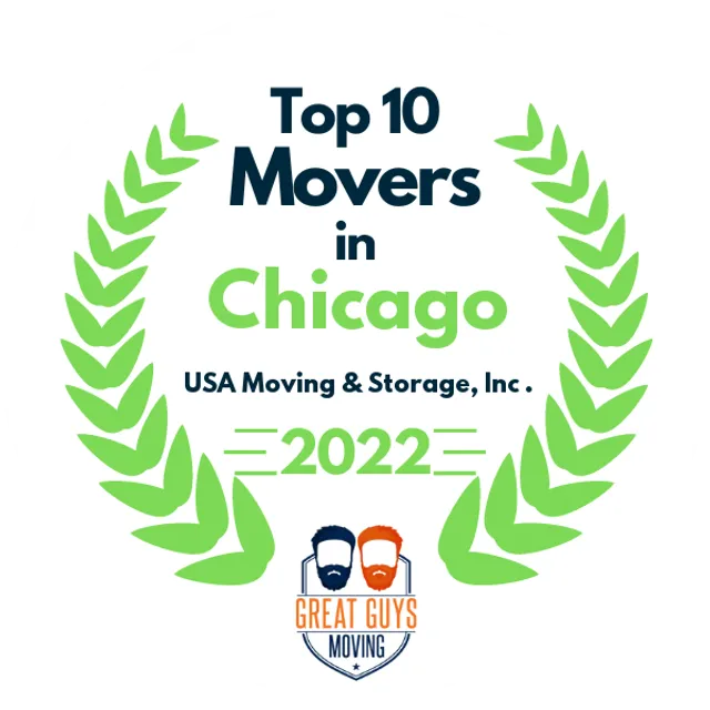 Top 10 Movers in Chicago, IL 2022 award