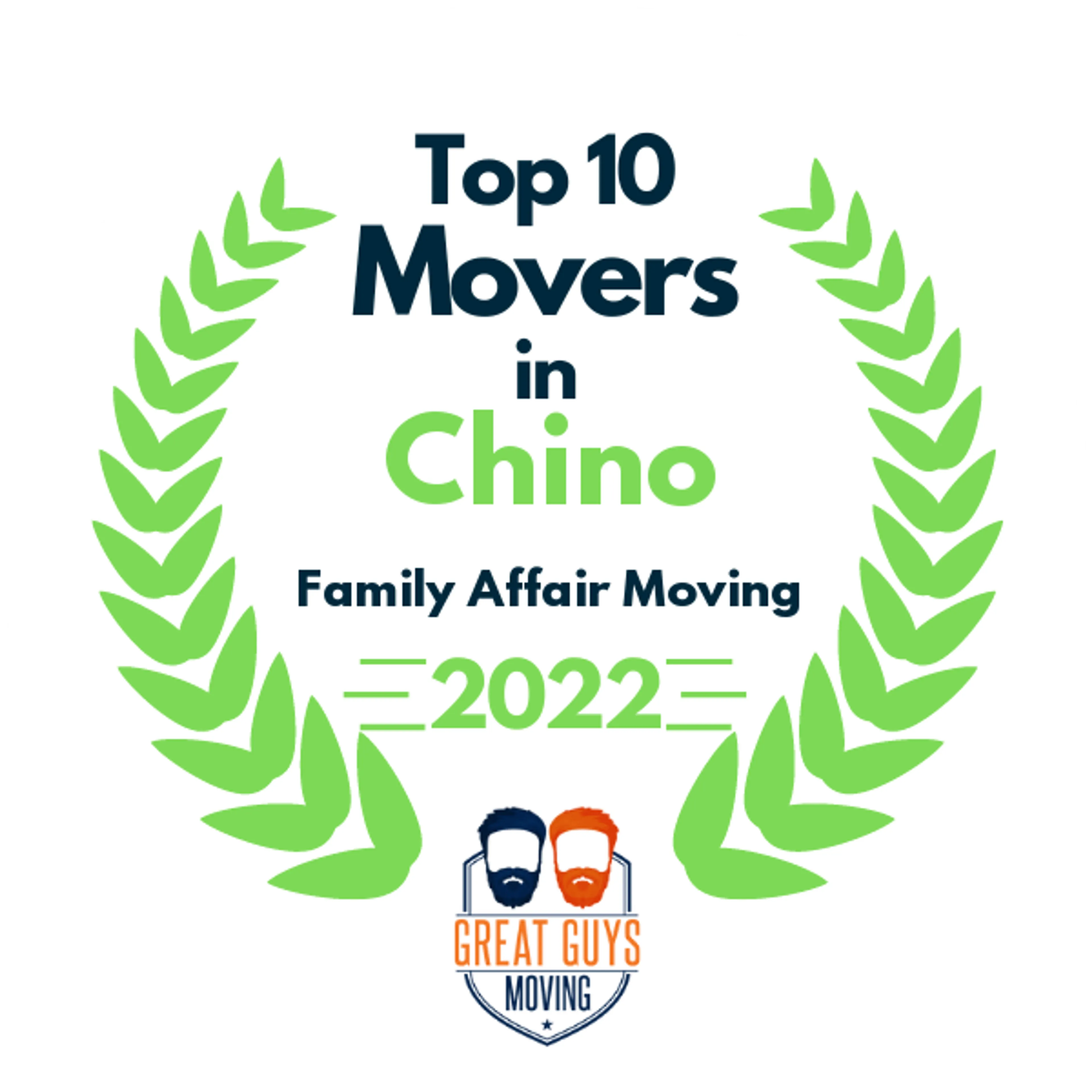 Top 10 Movers in Anaheim, CA 2022 award