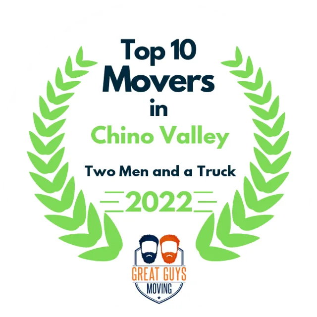 Top 10 Movers in Phoenix, AZ 2022 award