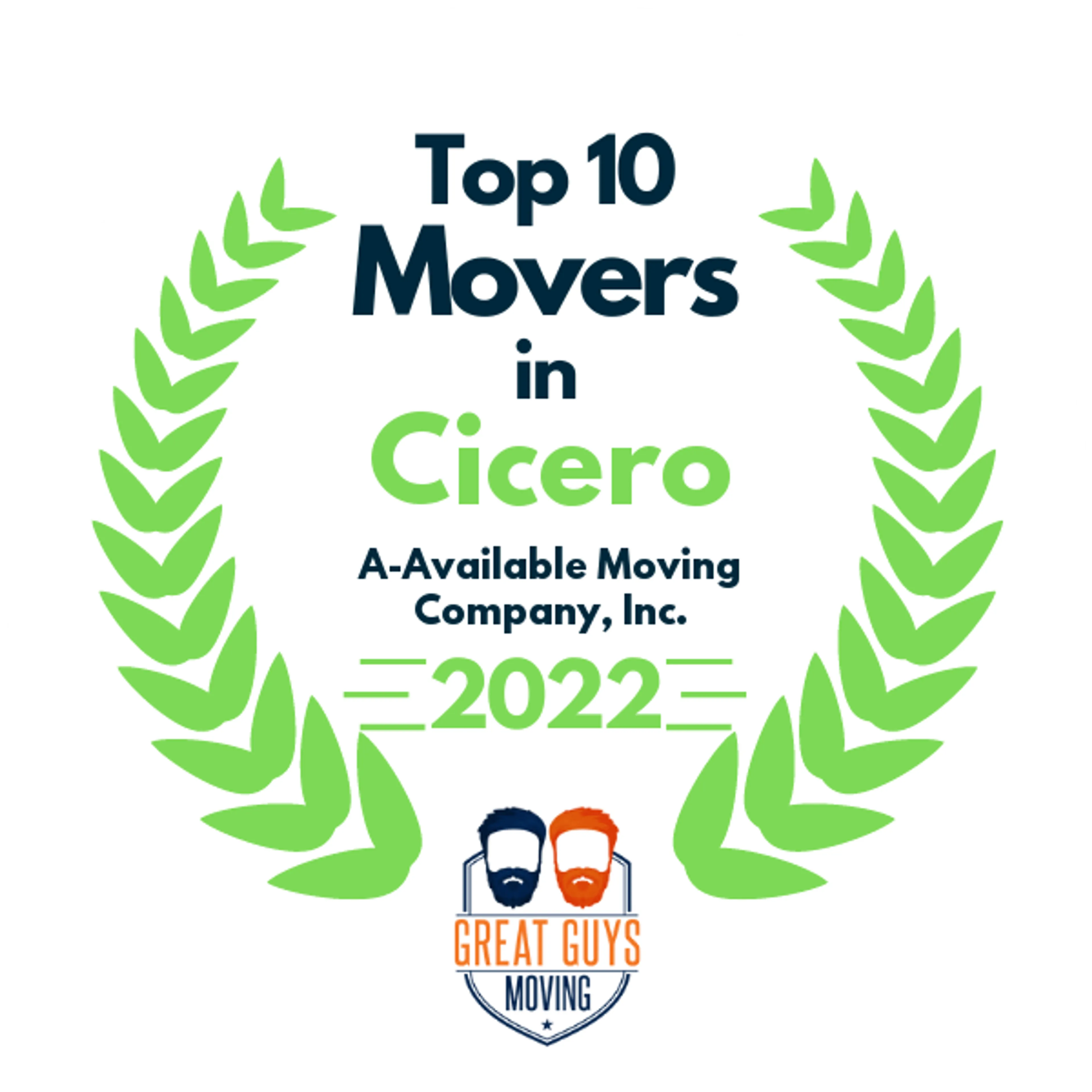 Top 10 Movers in Chicago, IL 2022 award