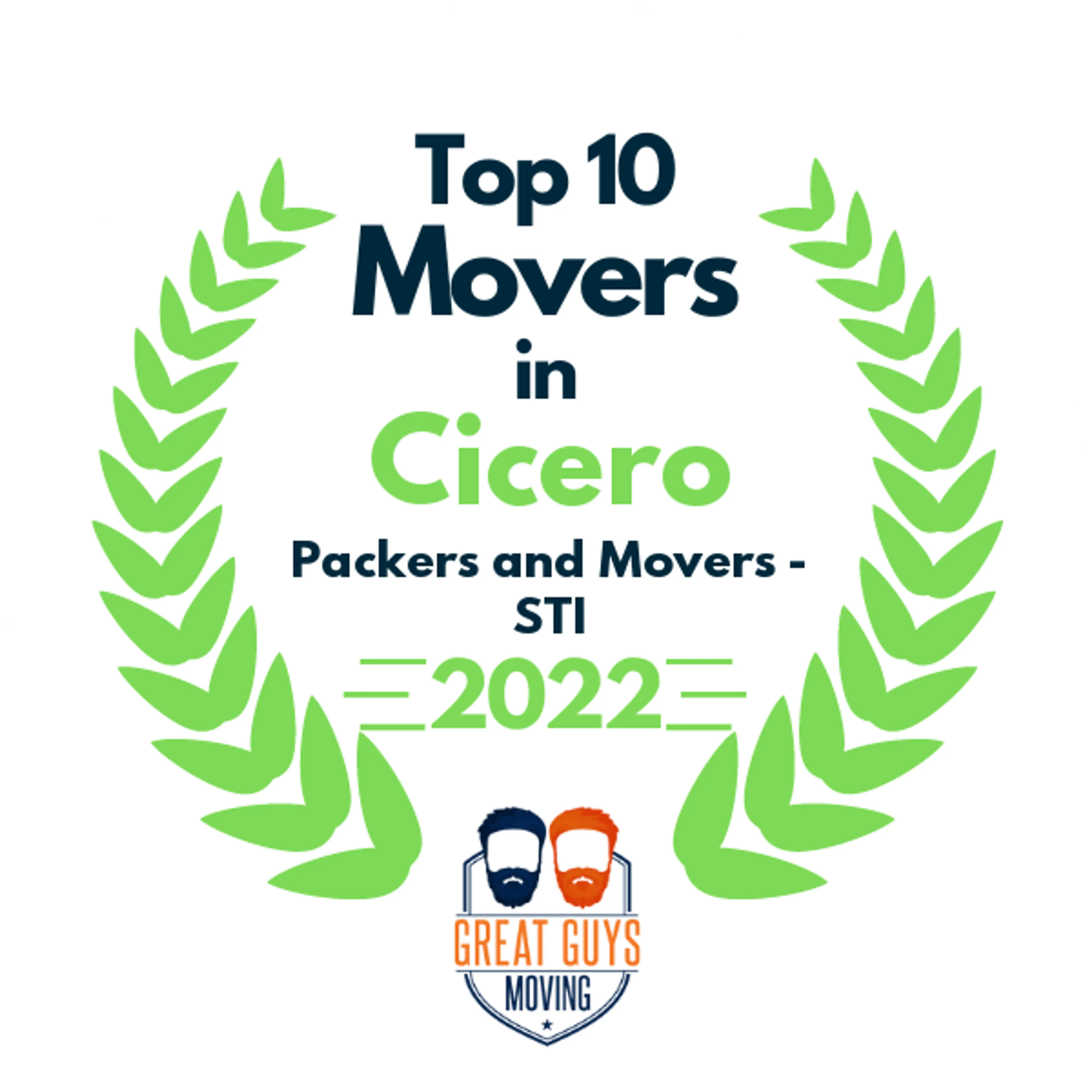 Top 10 Movers in Cicero, IL 2022 award