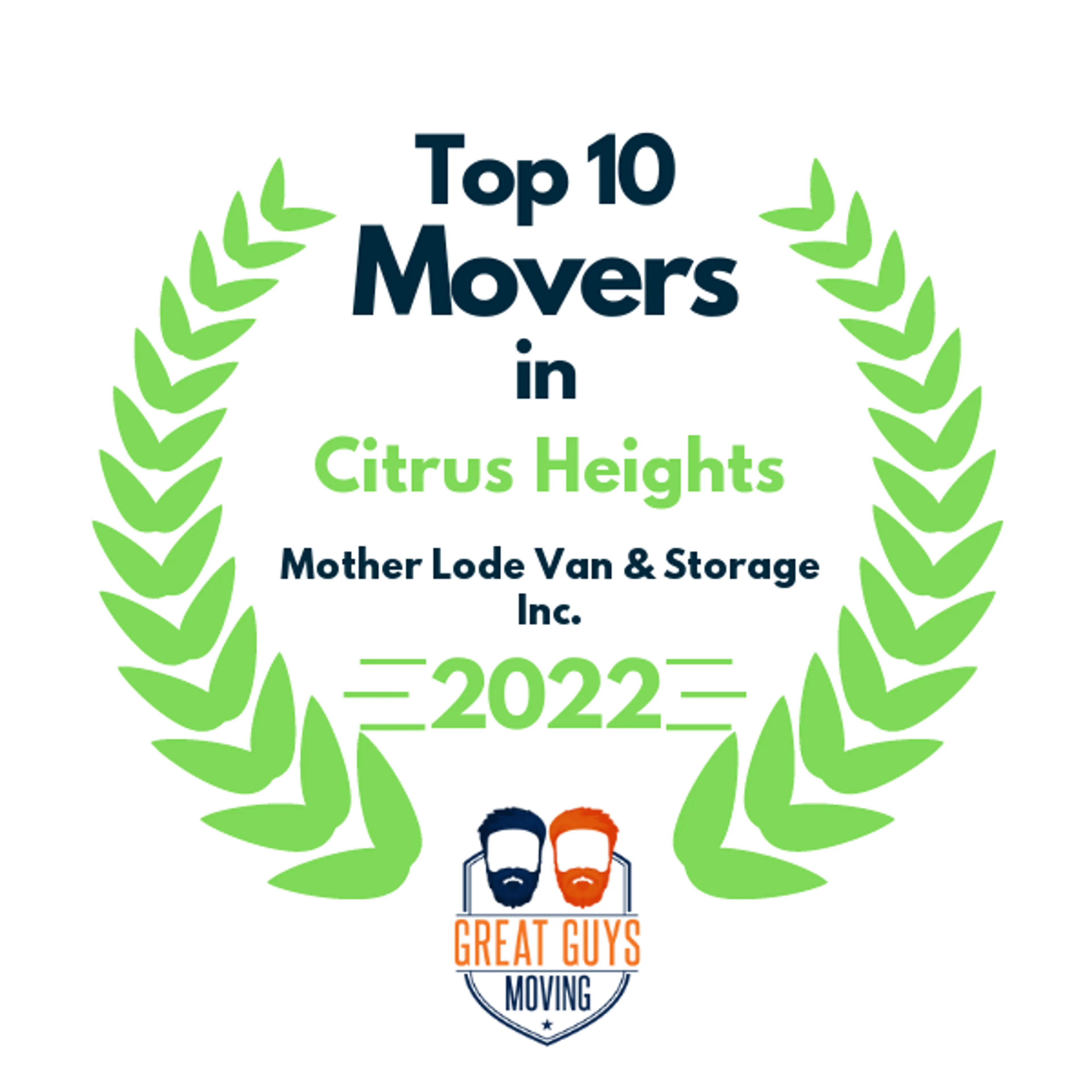 Top 10 Movers in Sacramento, CA 2022 award