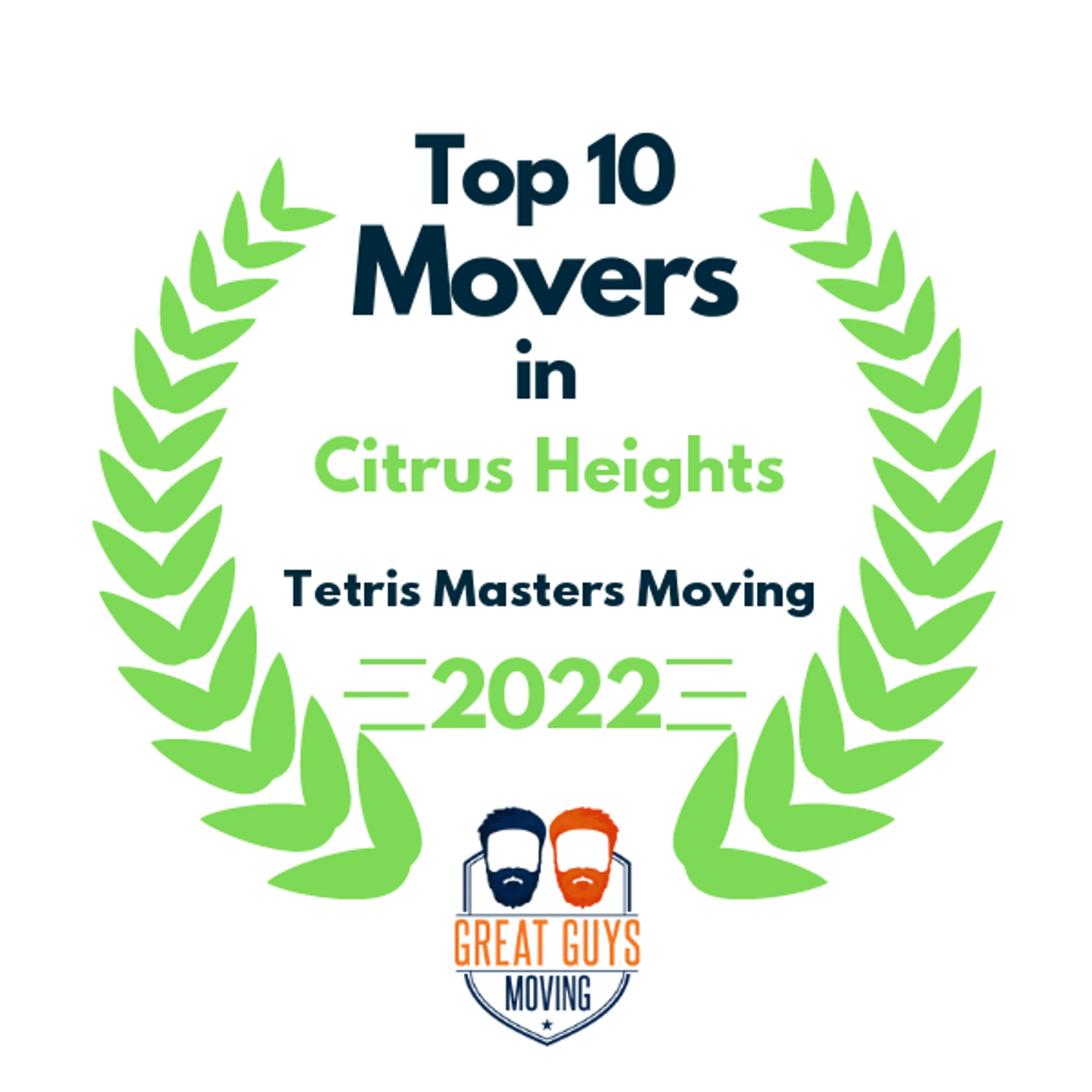 Top 10 Movers in Sacramento, CA 2022 award