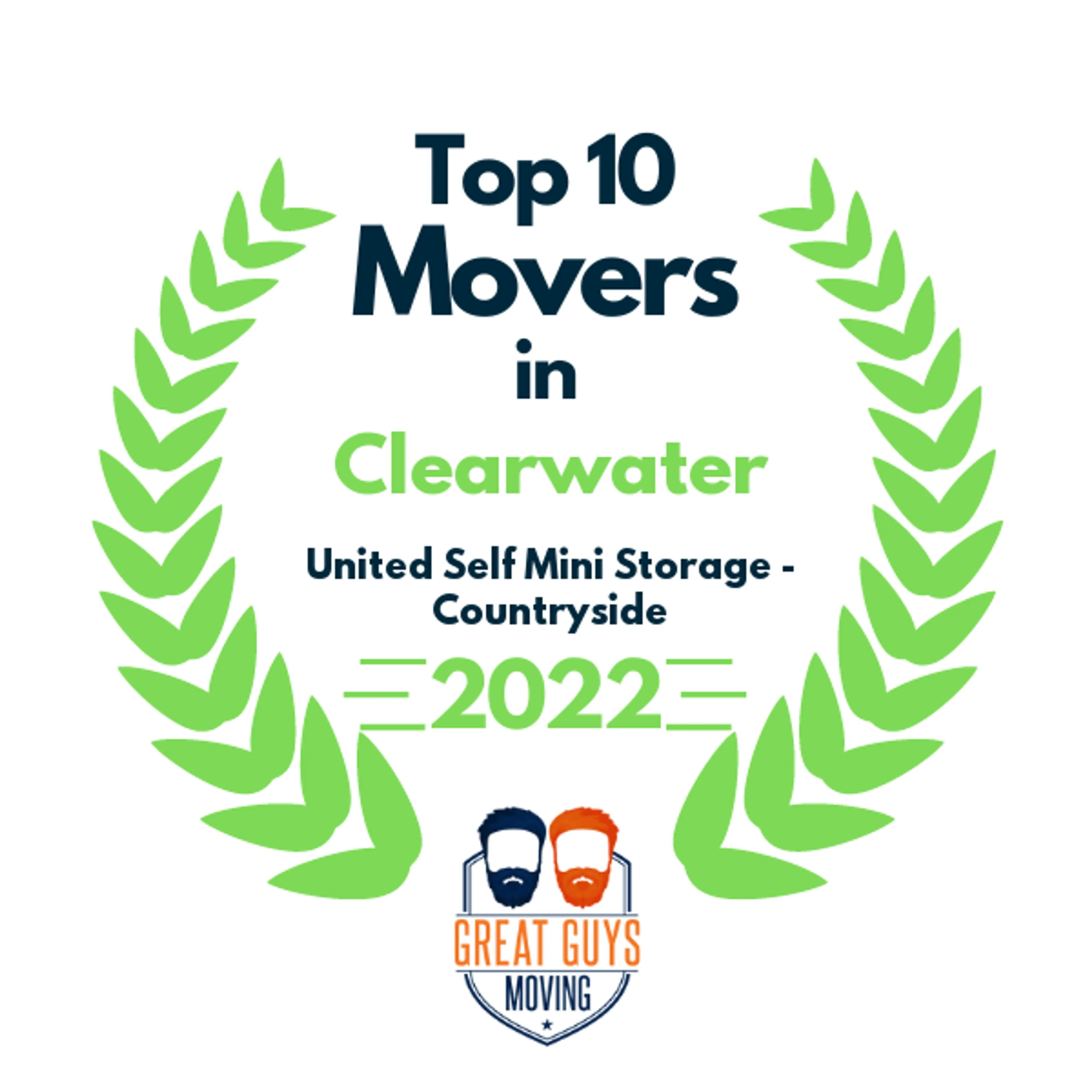 Top 10 Movers in Clearwater, FL 2022 award