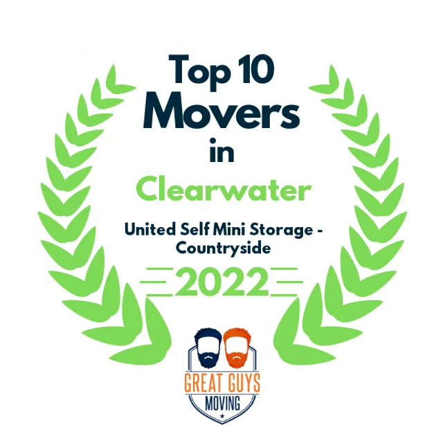 Top 10 Movers in Clearwater, FL 2022 award