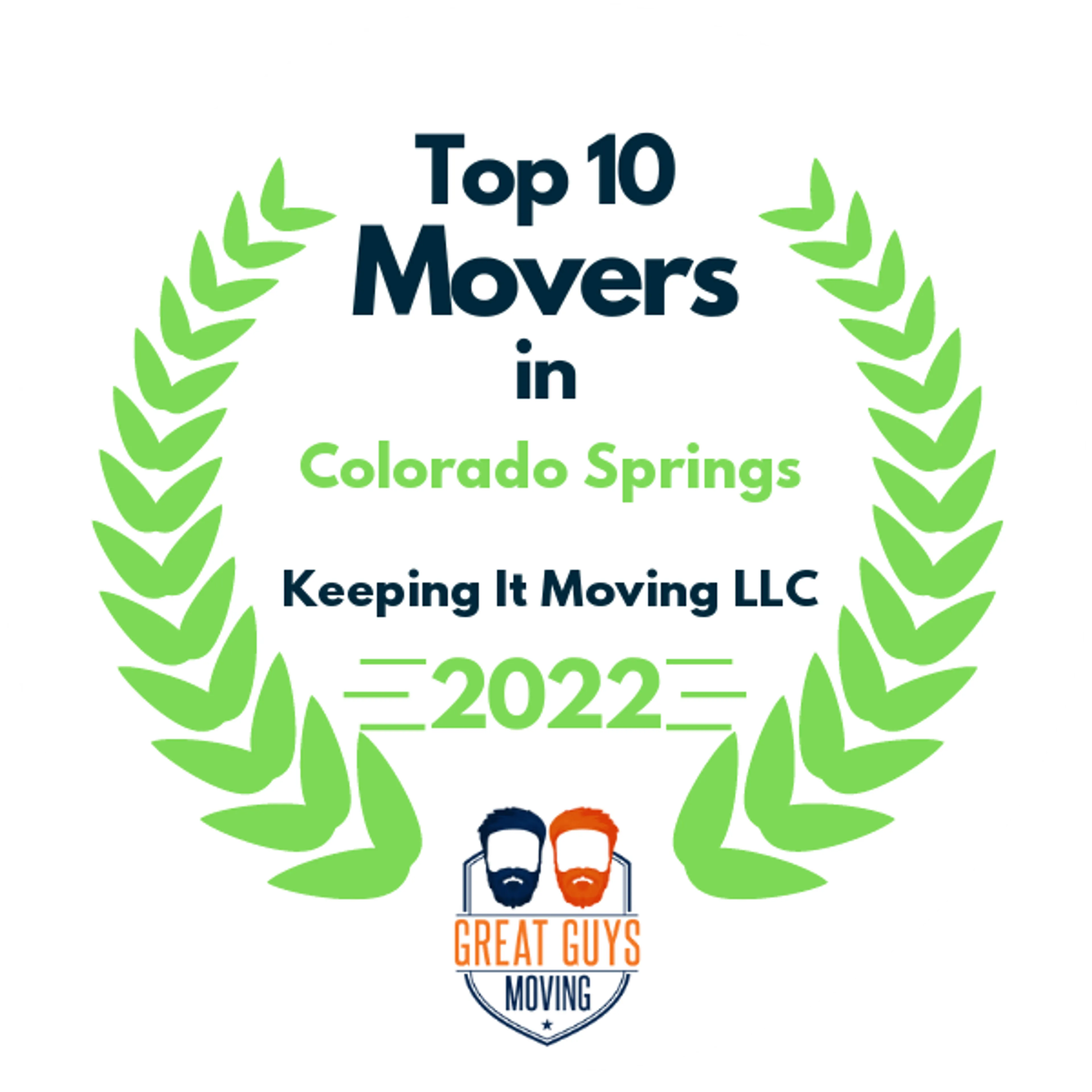 Top 10 Movers in Colorado Springs, CO 2022 award