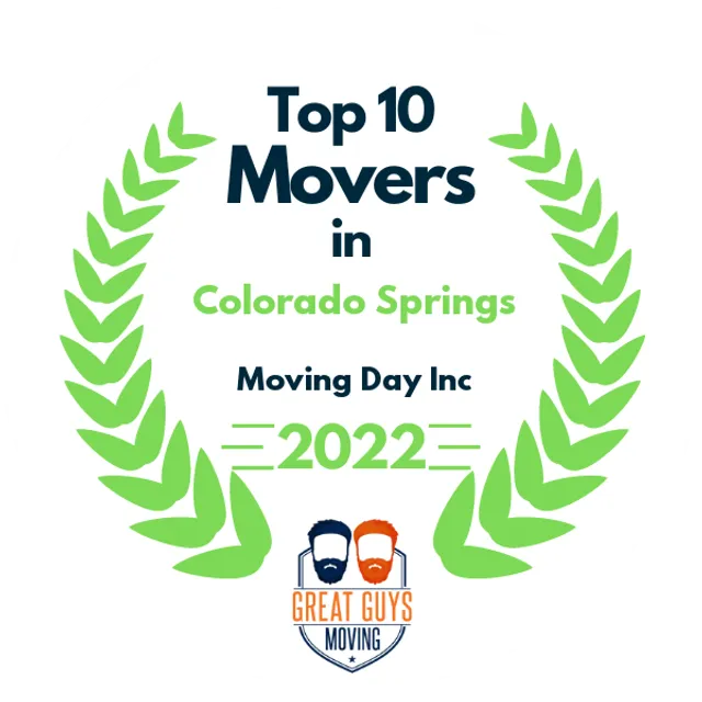 Top 10 Movers in Colorado Springs, CO 2022 award