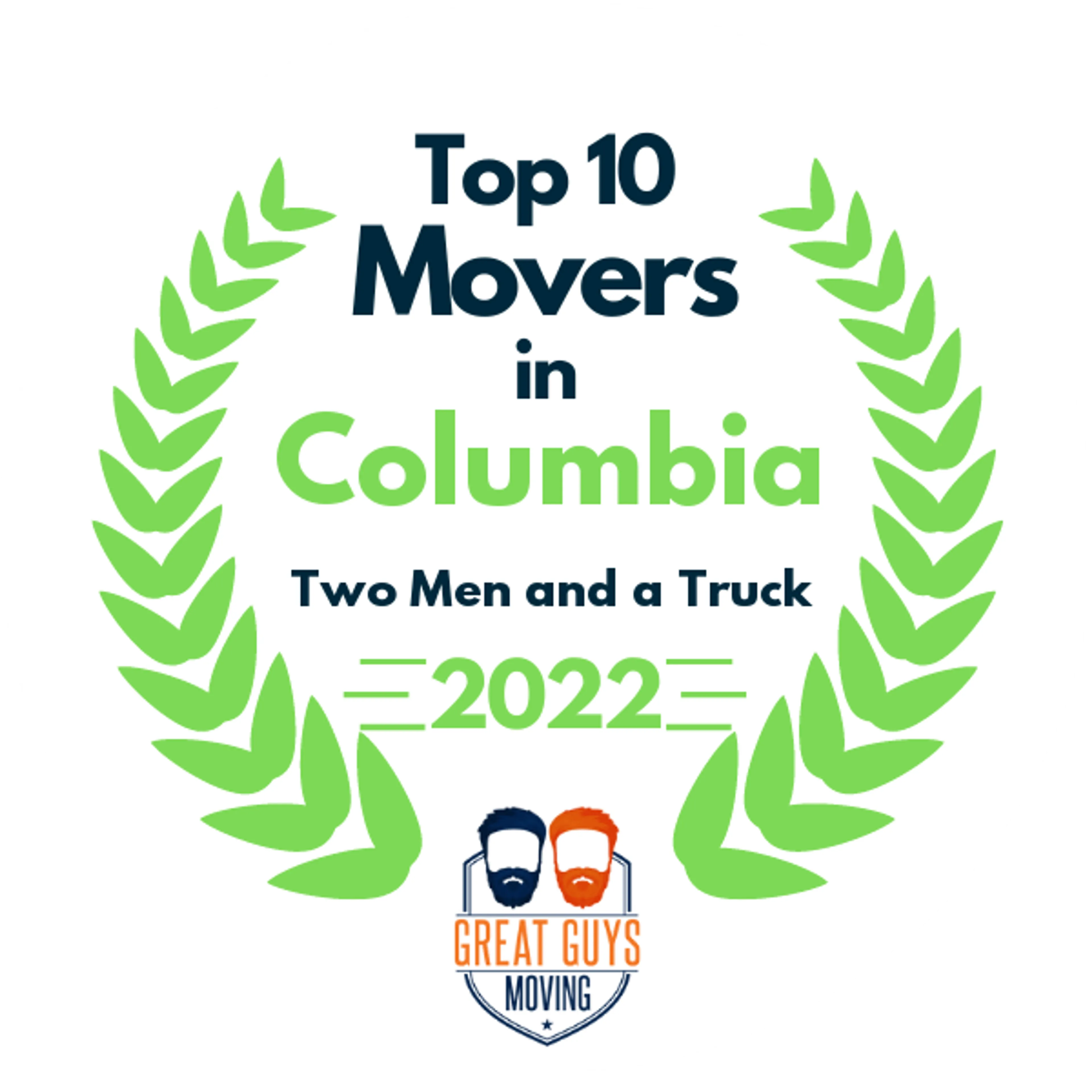 Top 10 Movers in Columbia, SC 2022 award