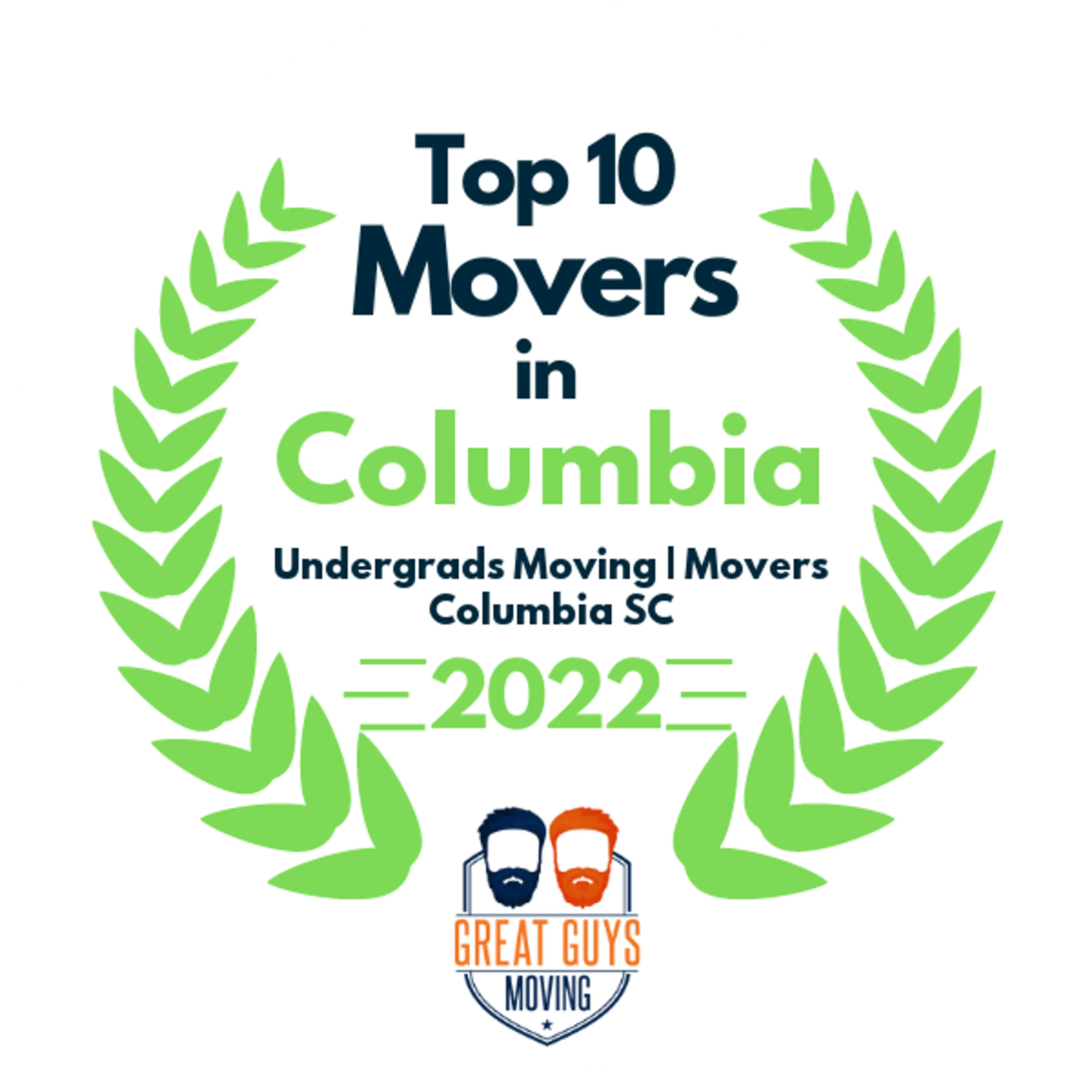 Top 10 Movers in Sumter, SC 2022 award