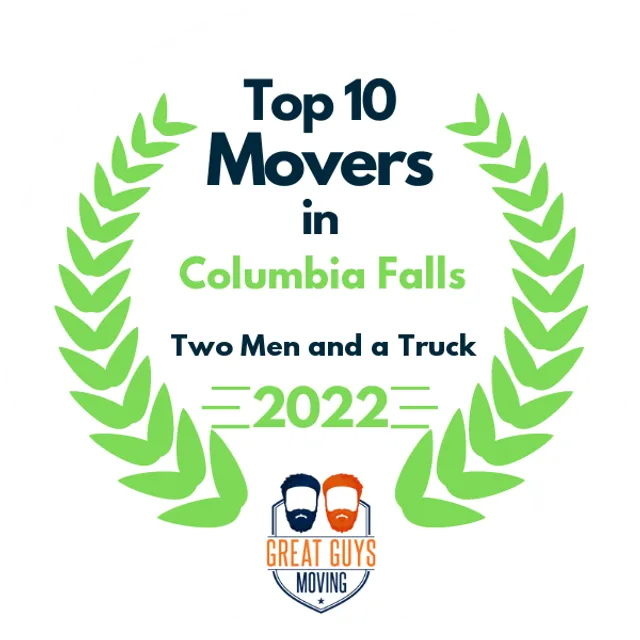 Top 10 Movers in Kalispell, MT 2022 award