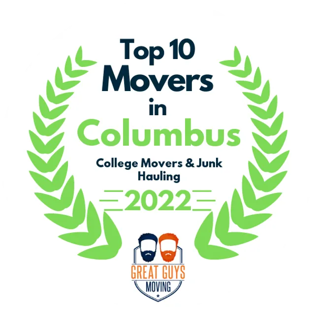 Top 10 Movers in Columbus, IN 2022 award