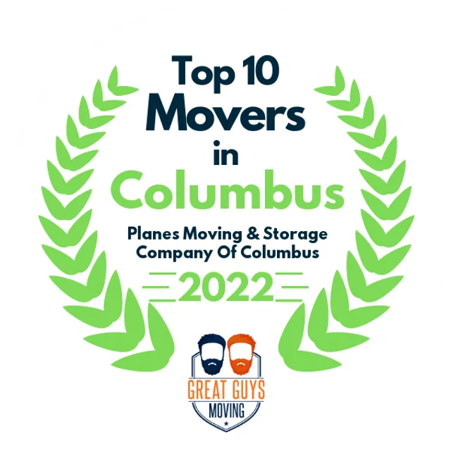 Top 10 Movers in Columbus, OH 2022 award