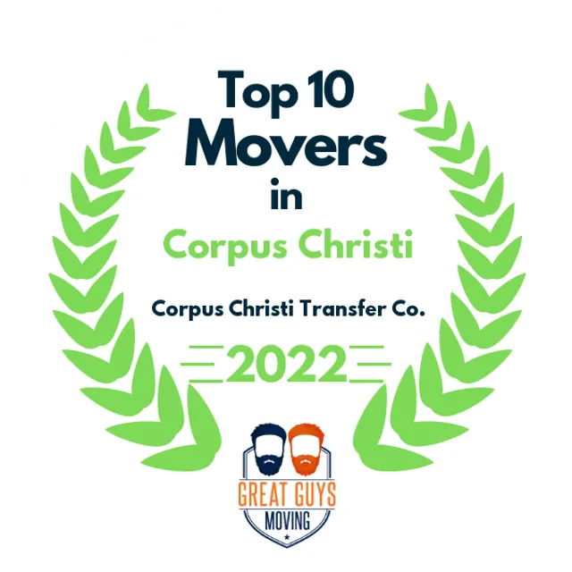 Top 10 Movers in Corpus Christi, TX 2022 award