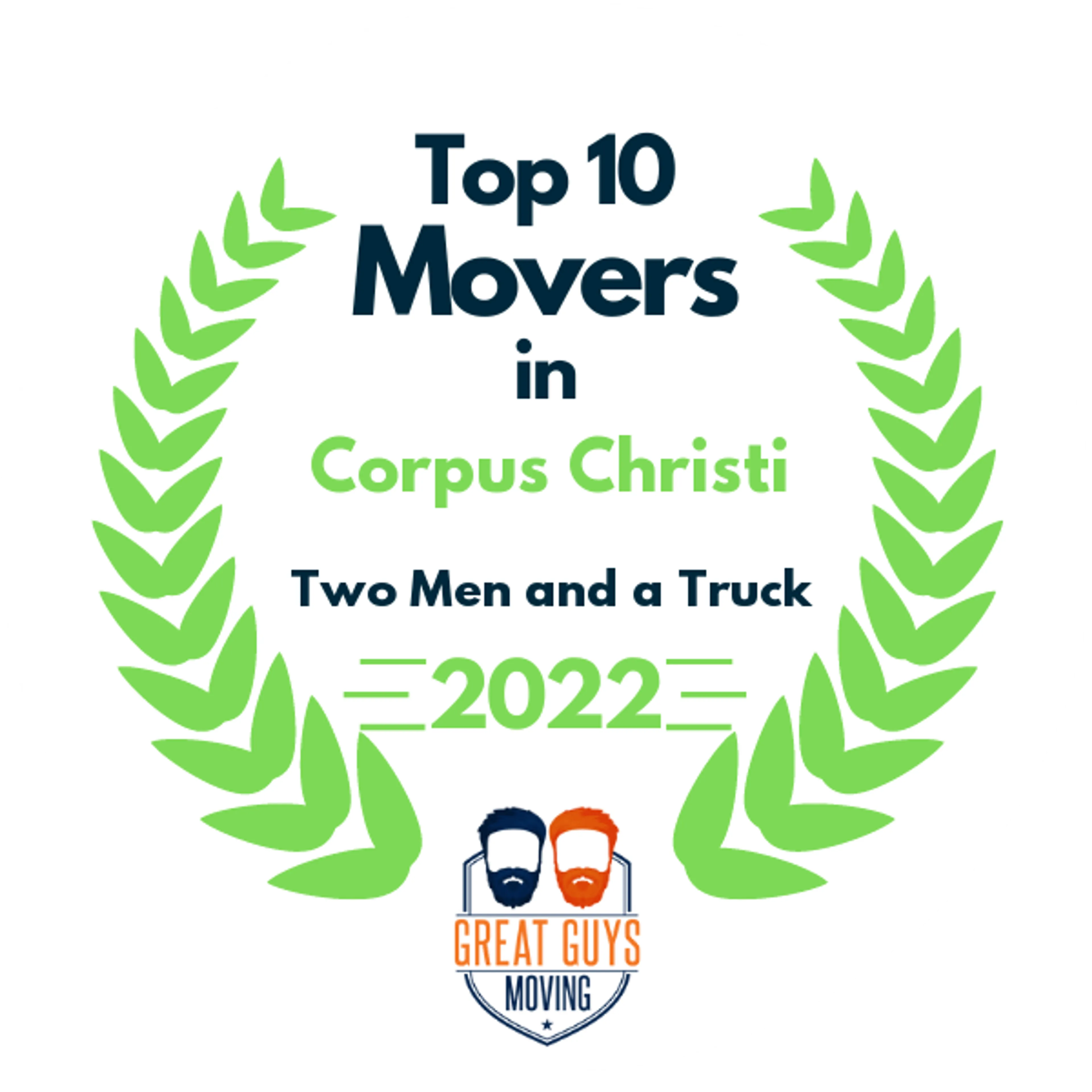 Top 10 Movers in Corpus Christi, TX 2022 award