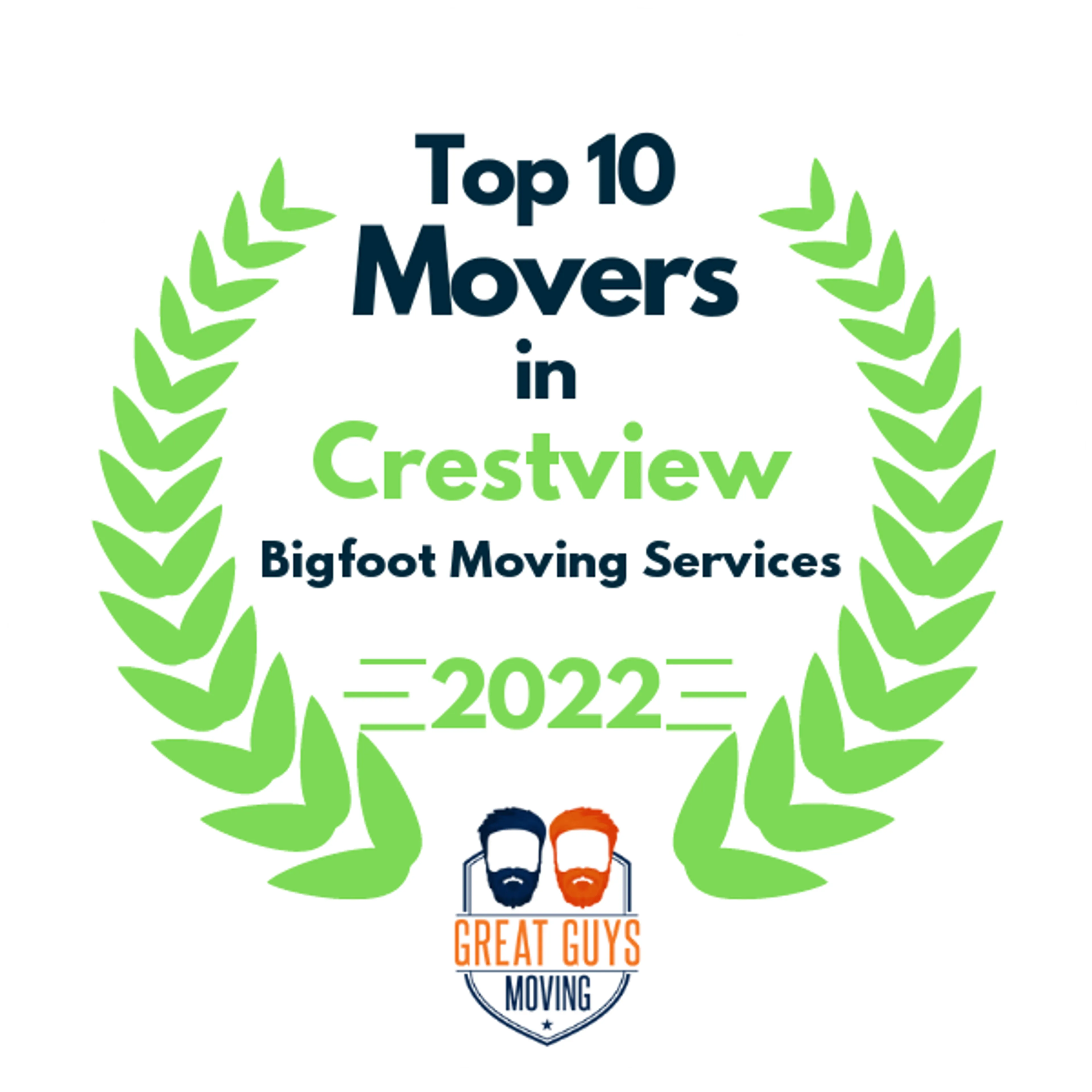 Top 10 Movers in Crestview, FL 2022 award