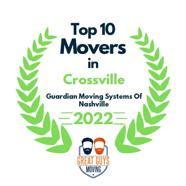 Top 10 Movers in Nashville, TN 2022 award