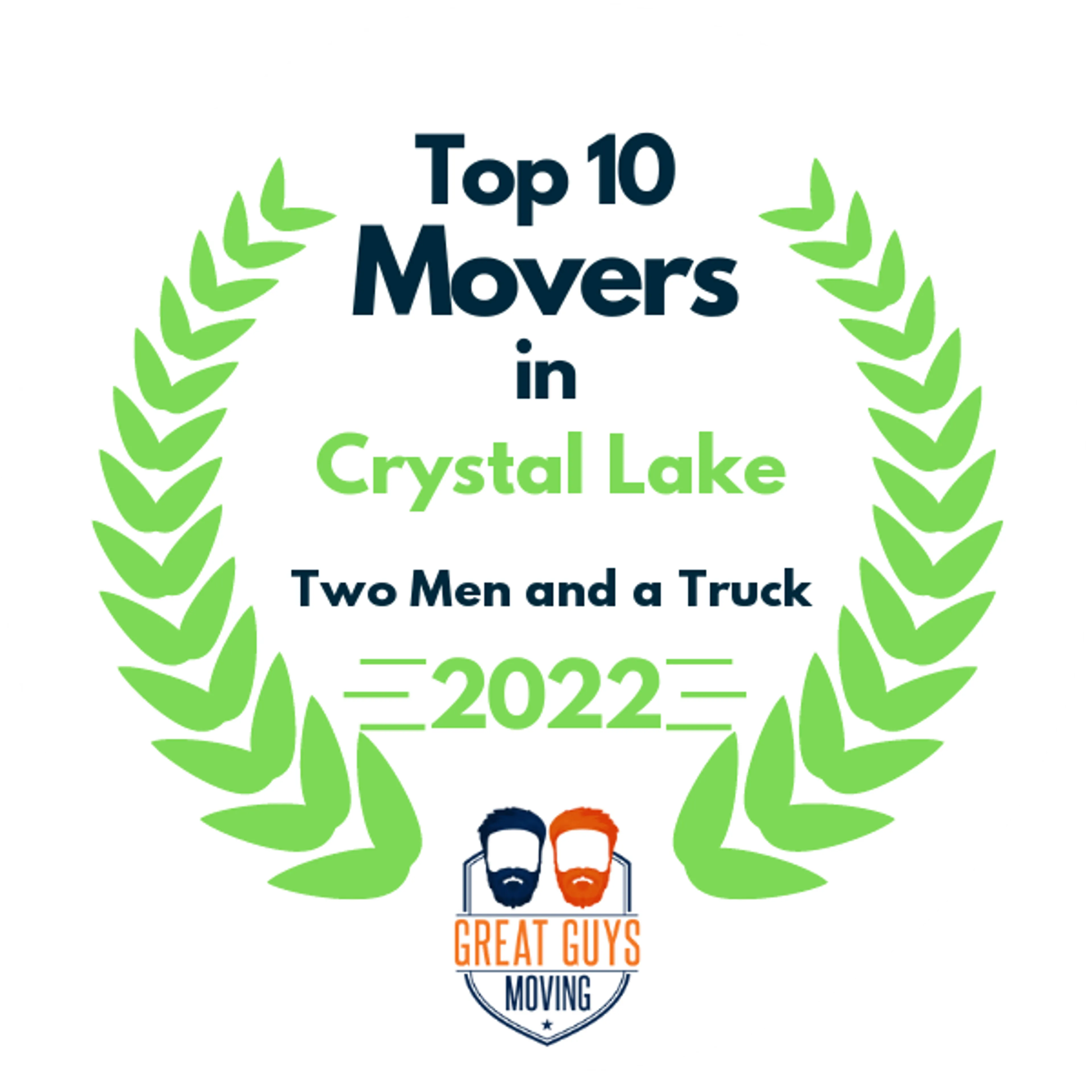 Top 10 Movers in Crystal Lake, IL 2022 award
