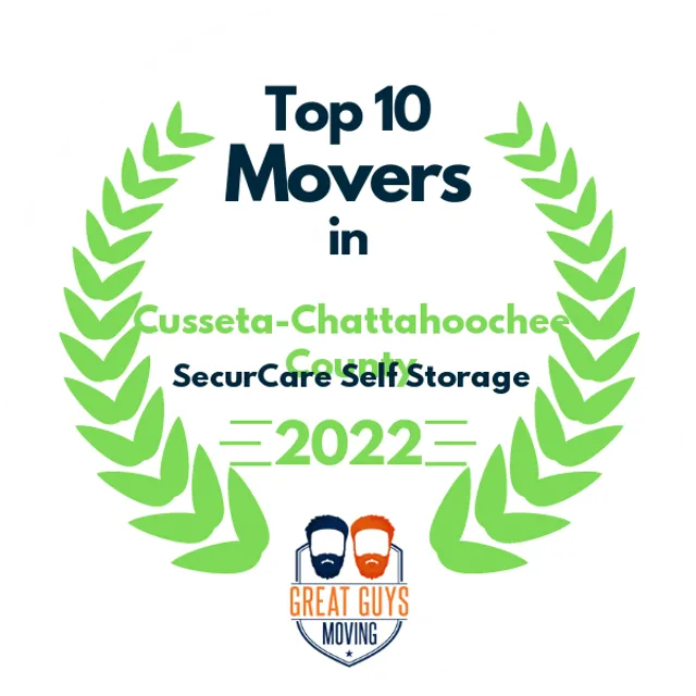 Top 10 Movers in Columbus, GA 2022 award