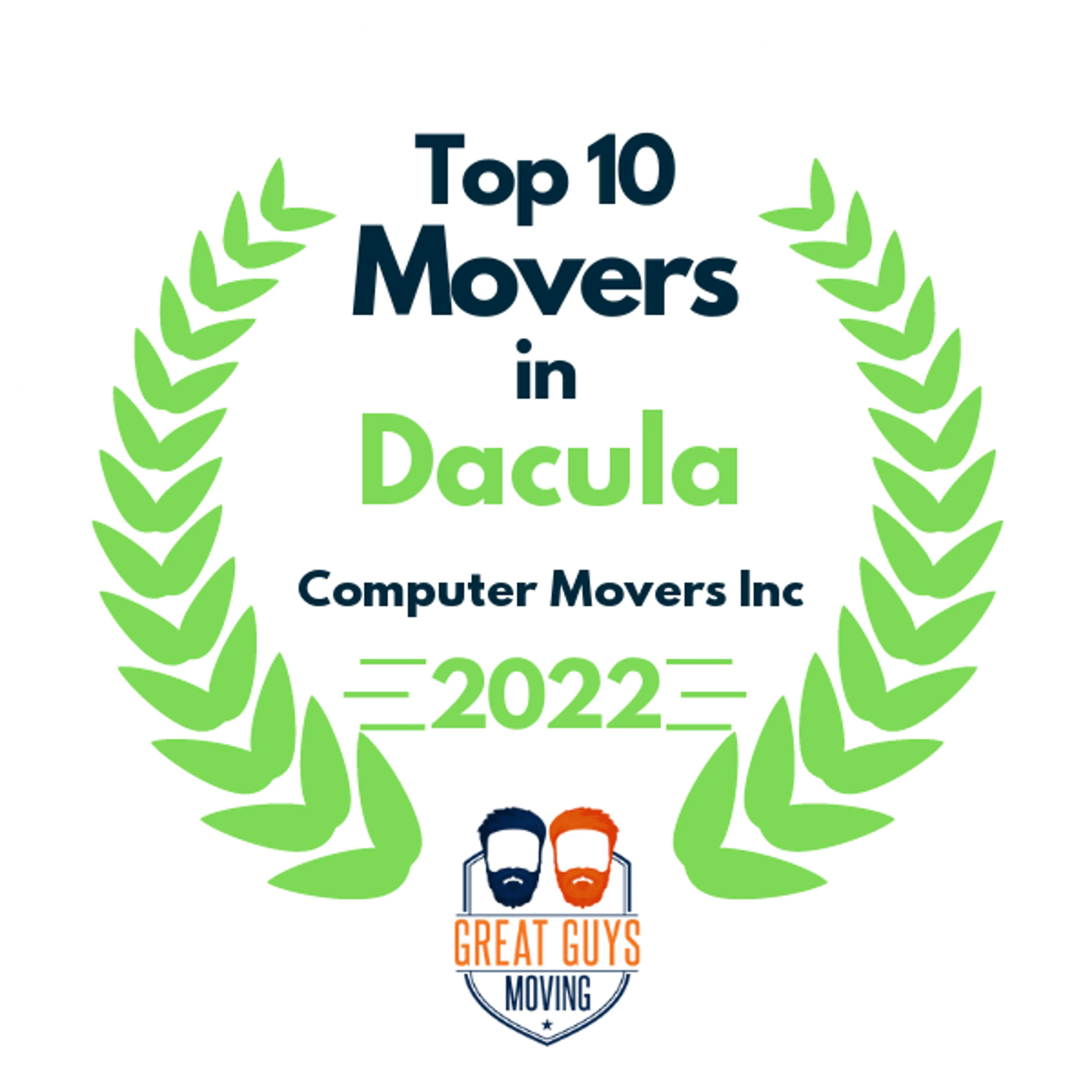 Top 10 Movers in Johns Creek, GA 2022 award