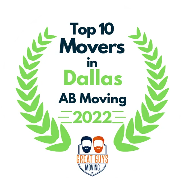 Top 10 Movers in Dallas, TX 2022 award