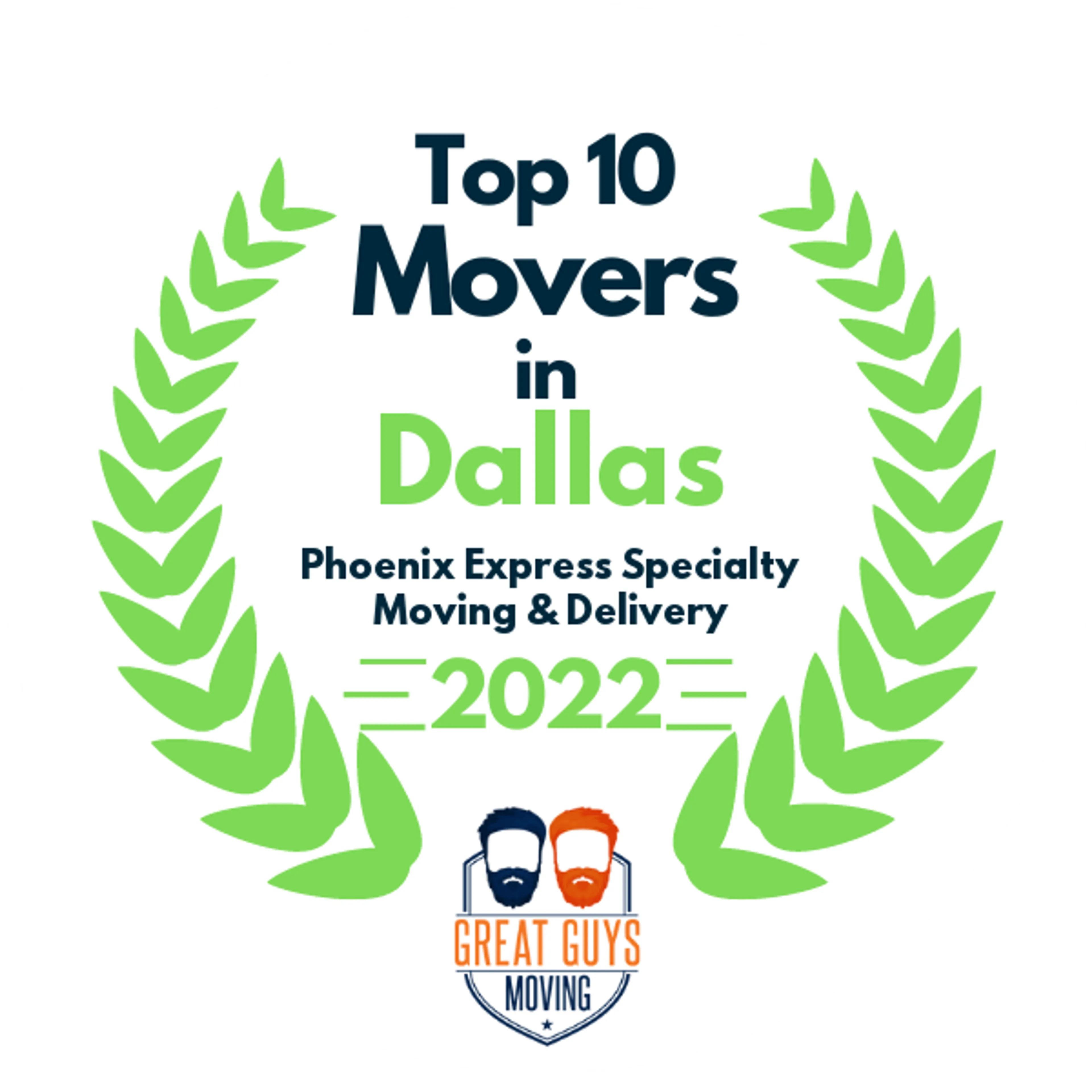 Top 10 Movers in Dallas, TX 2022 award